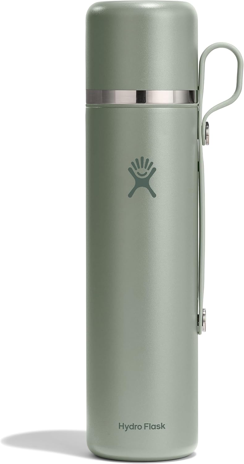 Hydro Flask Hot Flask & Cup – Insulated Stainless Steel, Hot Drink Travel Container for Coffee & Tea 36 Oz Agave Green - Image 1